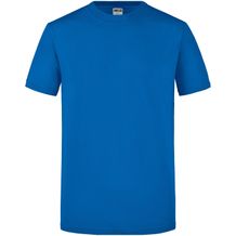 Men's Slim Fit-T - Figurbetontes Rundhals-T-Shirt [Gr. S] (cobalt) (Art.-Nr. CA289816)