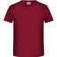 Boys' Basic-T - T-Shirt für Kinder in klassischer Form [Gr. M] (wine) (Art.-Nr. CA293347)