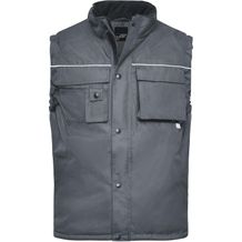 Workwear Vest - Robuste, wattierte Weste [Gr. L] (carbon) (Art.-Nr. CA293368)