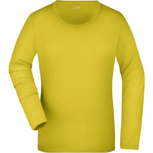 Ladies' Stretch Shirt Long-Sleeved - Langarm Shirt aus weichem Elastic-Single-Jersey [Gr. L] (Art.-Nr. CA293504) - Gekämmte, ringgesponnene Baumwolle
Lock...