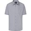 Men's Business Shirt Short-Sleeved - Klassisches Shirt aus strapazierfähigem Mischgewebe [Gr. 4XL] (steel) (Art.-Nr. CA294173)