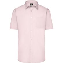 Men's Shirt Shortsleeve Poplin - Klassisches Shirt aus pflegeleichtem Mischgewebe [Gr. 3XL] (light-pink) (Art.-Nr. CA294518)