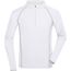Men's Sports Shirt Longsleeve - Langarm Funktionsshirt für Fitness und Sport [Gr. M] (white/silver) (Art.-Nr. CA295374)