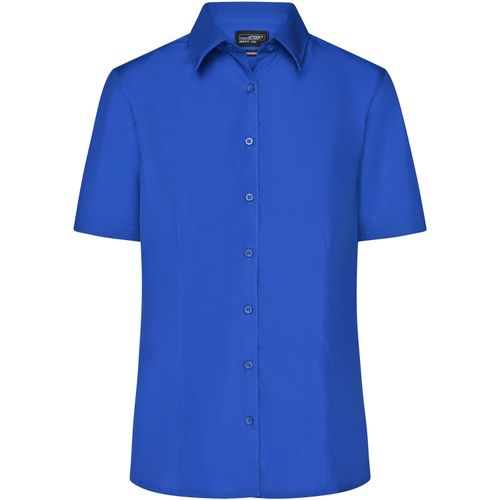 Ladies' Business Shirt Short-Sleeved - Klassisches Shirt aus strapazierfähigem Mischgewebe [Gr. 3XL] (Art.-Nr. CA295431) - Pflegeleichte Popeline-Qualität mi...