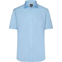Men's Shirt Shortsleeve Micro-Twill - Klassisches Shirt in pflegeleichter Baumwollqualität [Gr. S] (light-blue) (Art.-Nr. CA298921)