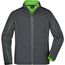 Men's Zip-Off Softshell Jacket - 2 in 1 Jacke mit abzippbaren Ärmeln [Gr. L] (iron-grey/green) (Art.-Nr. CA300132)