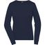 Ladies' Round-Neck Pullover - Klassischer Baumwoll-Pullover [Gr. M] (navy) (Art.-Nr. CA300536)