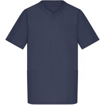 Men's Kasack - Klassischer Schlupfkasack mit V-Ausschnitt [Gr. S] (navy) (Art.-Nr. CA300813)