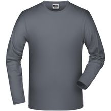 Elastic-T Long-Sleeved - Langarm-Shirt mit Elasthan [Gr. S] (mid-grey) (Art.-Nr. CA301027)