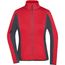 Ladies' Structure Fleece Jacket - Stretchfleecejacke im sportlichen Look [Gr. XS] (red/carbon) (Art.-Nr. CA302583)