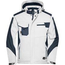 Craftsmen Softshell Jacket - Professionelle Softshelljacke mit warmem Innenfutter [Gr. 6XL] (white/carbon) (Art.-Nr. CA302616)