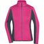 Ladies' Structure Fleece Jacket - Stretchfleecejacke im sportlichen Look [Gr. XL] (pink/carbon) (Art.-Nr. CA302749)