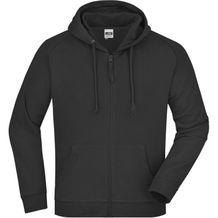 Hooded Jacket - Klassische Kapuzenjacke aus hochwertiger French-Terry-Qualität [Gr. 3XL] (black) (Art.-Nr. CA302929)
