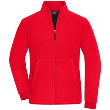 Ladies' Bonded Fleece Jacket - Fleecejacke mit kontrastfarbiger Innenseite [Gr. XL] (red/black) (Art.-Nr. CA302988)