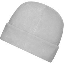 Microfleece Cap - Wärmende Fleece Mütze mit breitem Umschlag [Gr. M/L] (Grau) (Art.-Nr. CA303193)