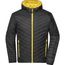 Men's Lightweight Jacket - Leichte Wendejacke mit sorona®AURA Wattierung (nachwachsender, pflanzlicher Rohstoff) [Gr. XXL] (black/yellow) (Art.-Nr. CA304004)