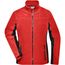 Ladies' Workwear Fleece Jacket - Strapazierfähige Fleecejacke im Materialmix [Gr. M] (red/black) (Art.-Nr. CA304599)