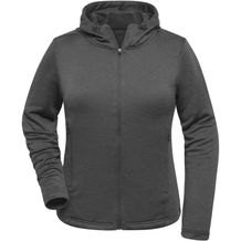 Ladies' Sports Zip Hoody - Modische Kapuzenjacke aus 100% recyceltem Polyester für Sport und Freizeit [Gr. XL] (dark-melange) (Art.-Nr. CA305785)