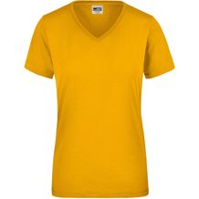 Ladies' Workwear T-Shirt - Strapazierfähiges und pflegeleichtes T-Shirt [Gr. 4XL] (gold-yellow) (Art.-Nr. CA306106)