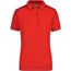 Ladies' Elastic Polo - Hochwertiges Poloshirt mit Kontraststreifen [Gr. S] (red/white) (Art.-Nr. CA306408)