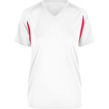 Ladies' Running-T - Funktionelles Laufshirt [Gr. XL] (white/red) (Art.-Nr. CA306791)