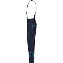 Workwear Pants with Bib - Funktionelle Latzhose im sportlichen Look mit hochwertigen Details (navy / turquoise) (Art.-Nr. CA307470)