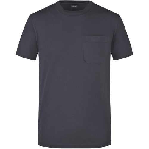 Men's Round-T Pocket - Klassisches T-Shirt mit Brusttasche [Gr. XXL] (Art.-Nr. CA307745) - Gekämmte, ringgesponnene Baumwolle
Rund...