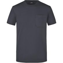 Men's Round-T Pocket - Klassisches T-Shirt mit Brusttasche [Gr. XXL] (black) (Art.-Nr. CA307745)