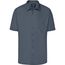 Men's Business Shirt Short-Sleeved - Klassisches Shirt aus strapazierfähigem Mischgewebe [Gr. L] (carbon) (Art.-Nr. CA307758)