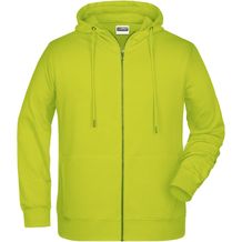 Men's Zip Hoody - Sweatjacke mit Kapuze und Reißverschluss [Gr. L] (acid-yellow) (Art.-Nr. CA308008)