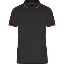 Ladies' Functional Polo - Funktionspolo mit hohem Tragekomfort [Gr. XXL] (black/red) (Art.-Nr. CA308325)