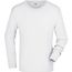 Men's Long-Sleeved Medium - Langarm T-Shirt aus Single Jersey [Gr. S] (white) (Art.-Nr. CA309779)