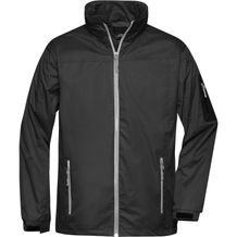 Men's Windbreaker - Sportliche, funktionelle Outdoor-Jacke [Gr. S] (black/silver) (Art.-Nr. CA311105)