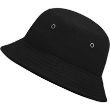 Fisherman Piping Hat for Kids - Trendiger Kinderhut aus weicher Baumwolle (black / black) (Art.-Nr. CA311277)