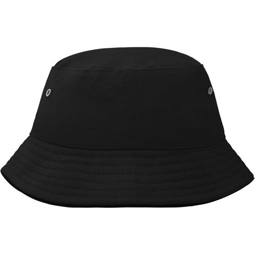 Fisherman Piping Hat for Kids - Trendiger Kinderhut aus weicher Baumwolle (Art.-Nr. CA311277) - Paspel an Krempe teilweise kontrastfarbi...