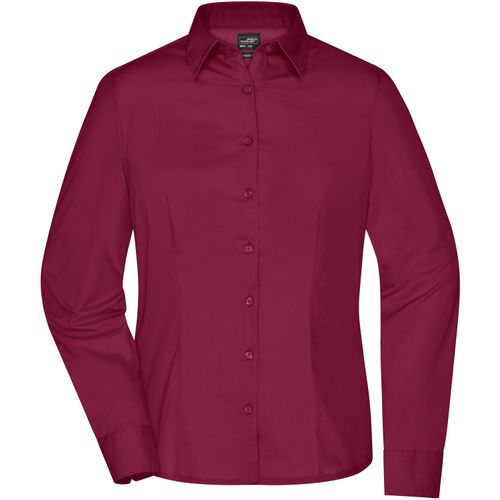 Ladies' Business Shirt Long-Sleeved - Klassisches Shirt aus strapazierfähigem Mischgewebe [Gr. S] (Art.-Nr. CA312688) - Pflegeleichte Popeline-Qualität mi...