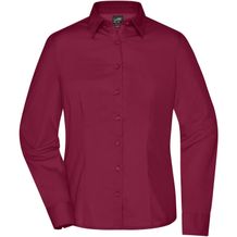 Ladies' Business Shirt Long-Sleeved - Klassisches Shirt aus strapazierfähigem Mischgewebe [Gr. S] (wine) (Art.-Nr. CA312688)