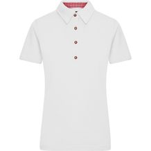 Ladies' Traditional Polo - Klassisches Polo im Trachtenlook [Gr. L] (white/red-white) (Art.-Nr. CA314415)