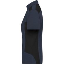 Ladies' Workwear Polo - STRONG - - Strapazierfähiges und pflegeleichtes Polo mit Kontrasteinsätzen [Gr. XS] (schwarz / grau) (Art.-Nr. CA315796)