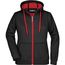 Ladies' Doubleface Jacket - Sportive Jacke mit Kapuze [Gr. M] (black/red) (Art.-Nr. CA317293)