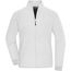 Ladies' Bonded Fleece Jacket - Fleecejacke mit kontrastfarbiger Innenseite [Gr. L] (white/dark-grey) (Art.-Nr. CA317966)