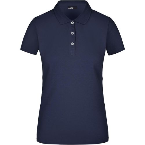 Ladies' Elastic Piqué Polo - Kurzarm Damen Poloshirt mit hohem Tragekomfort [Gr. XL] (Art.-Nr. CA319062) - Gekämmte, ringgesponnene Baumwolle
Knö...