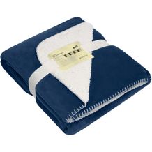 Cosy Hearth Blanket - Exklusive Velours-Decke [Gr. one size] (navy/natural) (Art.-Nr. CA320326)