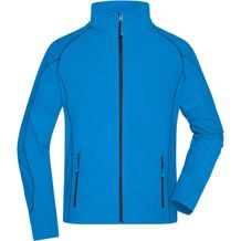 Men's Structure Fleece Jacket - Leichte Outdoor-Fleecejacke [Gr. L] (aqua/navy) (Art.-Nr. CA321305)