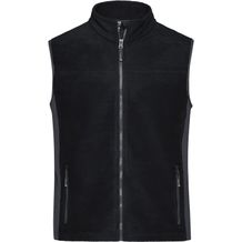 Men's Workwear Fleece Vest - Strapazierfähige Fleeceweste im Materialmix [Gr. XXL] (black/carbon) (Art.-Nr. CA321473)