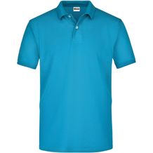 Basic Polo - Kurzarm Poloshirt mit hohem Tragekomfort [Gr. S] (Turquoise) (Art.-Nr. CA322658)