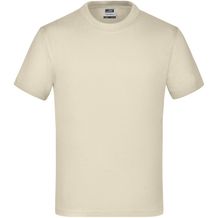 Junior Basic-T - Kinder Komfort-T-Shirt aus hochwertigem Single Jersey [Gr. XS] (stone) (Art.-Nr. CA322940)