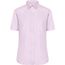 Ladies' Shirt Shortsleeve Micro-Twill - Klassisches Shirt in pflegeleichter Baumwollqualität [Gr. S] (light-pink) (Art.-Nr. CA324137)