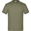 Junior Basic-T - Kinder Komfort-T-Shirt aus hochwertigem Single Jersey [Gr. S] (olive) (Art.-Nr. CA324463)