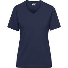 Ladies' BIO Workwear T-Shirt - Strapazierfähiges und pflegeleichtes T-Shirt [Gr. 4XL] (navy) (Art.-Nr. CA325159)